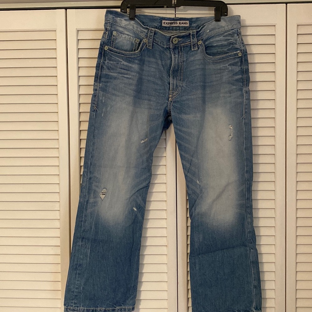 Men’s Express Jeans - Kingston Classic Fit, Boot Cut. 36 x 30. Nearly New!